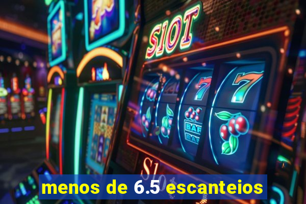 menos de 6.5 escanteios
