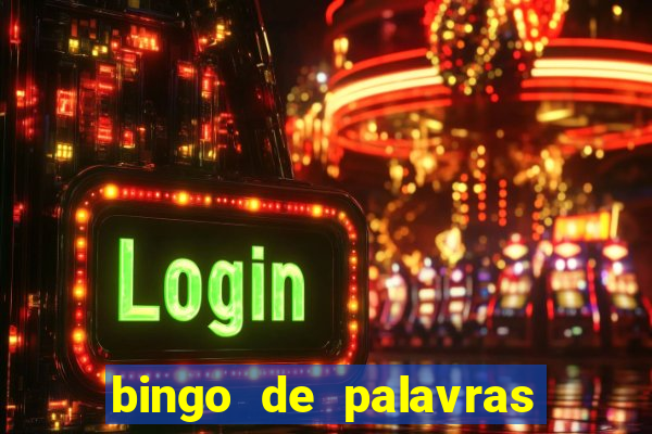 bingo de palavras cha de bebe