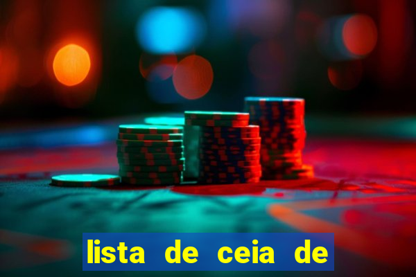 lista de ceia de natal para 20 pessoas