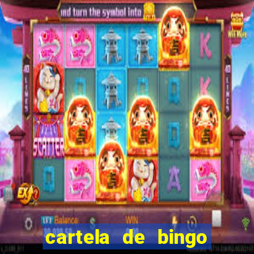 cartela de bingo pra imprimir