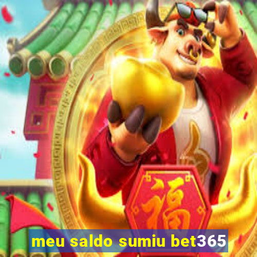 meu saldo sumiu bet365