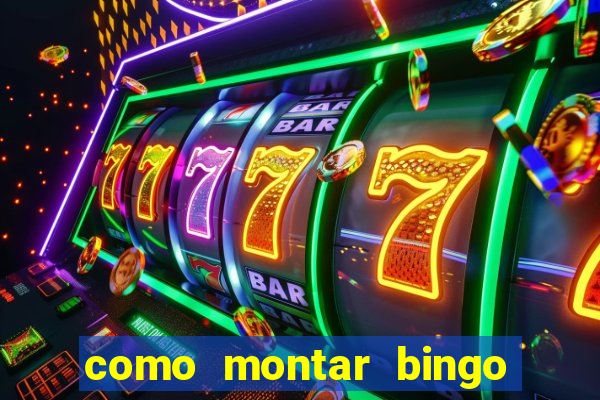 como montar bingo brinquedos toia