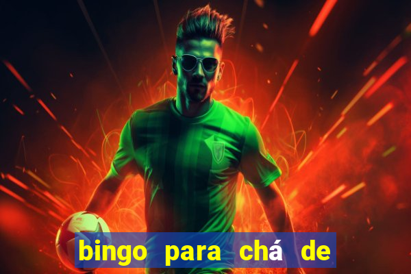 bingo para chá de bebê para imprimir grátis