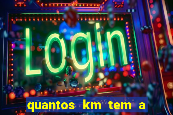 quantos km tem a serra de santos