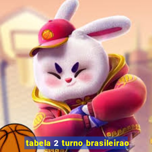 tabela 2 turno brasileirao