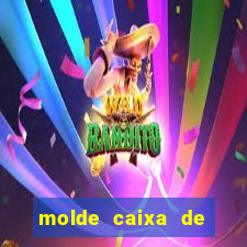 molde caixa de baralho png