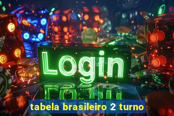 tabela brasileiro 2 turno