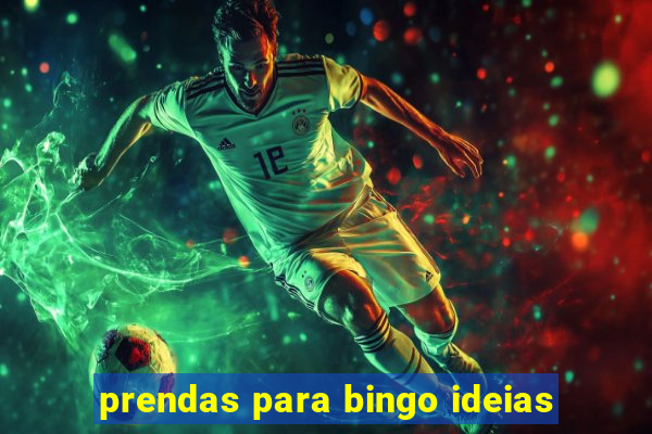 prendas para bingo ideias