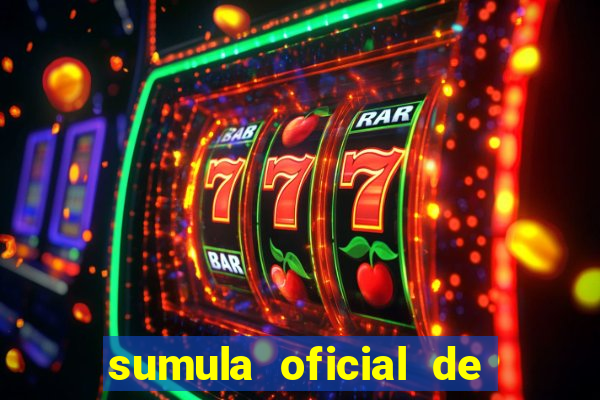 sumula oficial de futebol 7 society excel