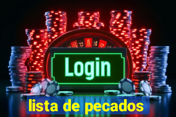 lista de pecados