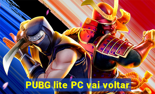 PUBG lite PC vai voltar