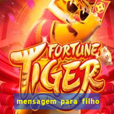 mensagem para filho jogador de futebol