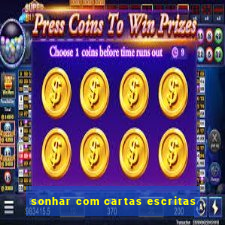 sonhar com cartas escritas