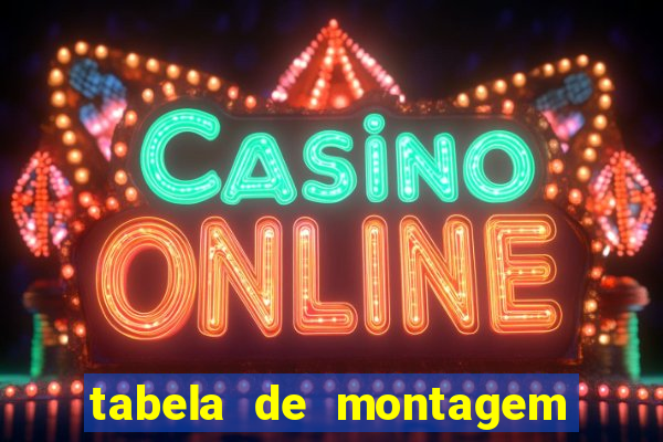tabela de montagem de móveis casas bahia