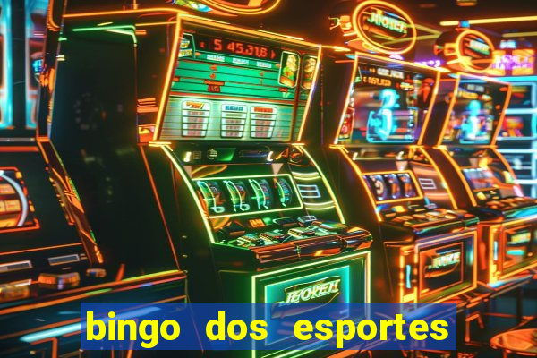 bingo dos esportes para imprimir