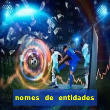 nomes de entidades do mal