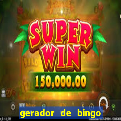 gerador de bingo cha de bebe
