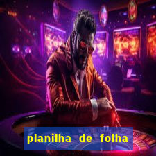 planilha de folha de pagamento