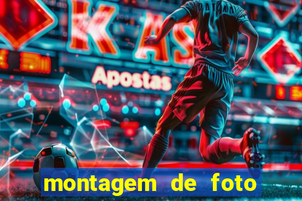 montagem de foto com simbolo do flamengo