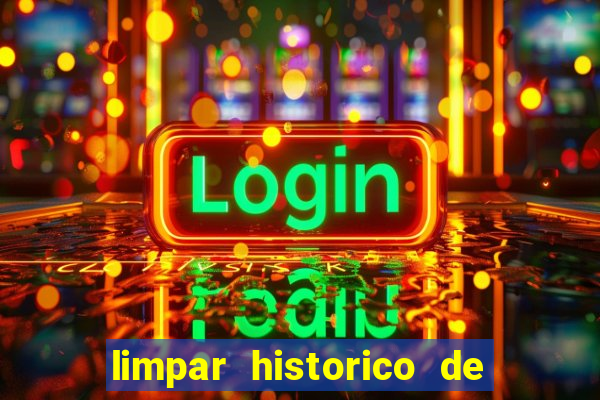 limpar historico de apostas bet365