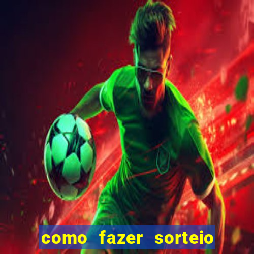 como fazer sorteio de cores online