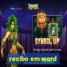 recibo em word