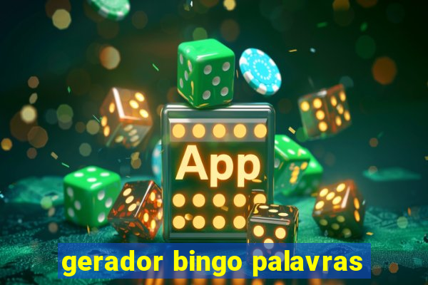 gerador bingo palavras