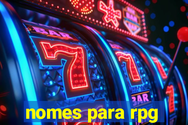nomes para rpg
