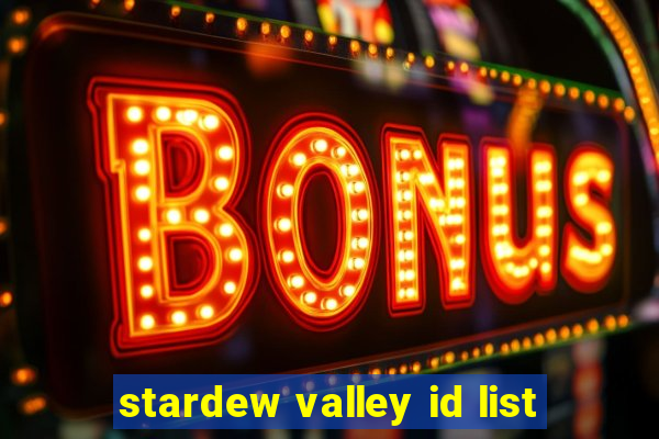 stardew valley id list