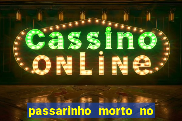 passarinho morto no quintal significado espiritual