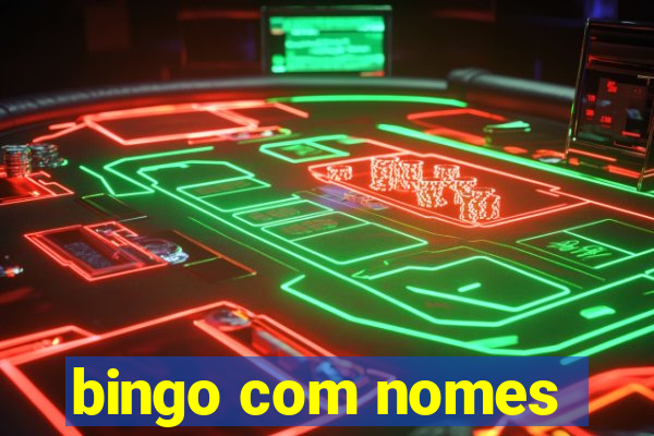 bingo com nomes