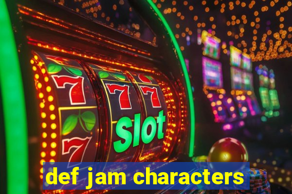 def jam characters