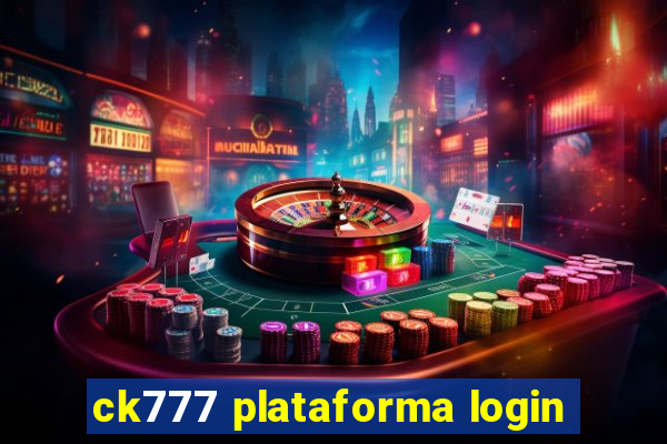 ck777 plataforma login
