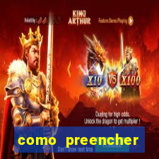 como preencher recibo de pagamento