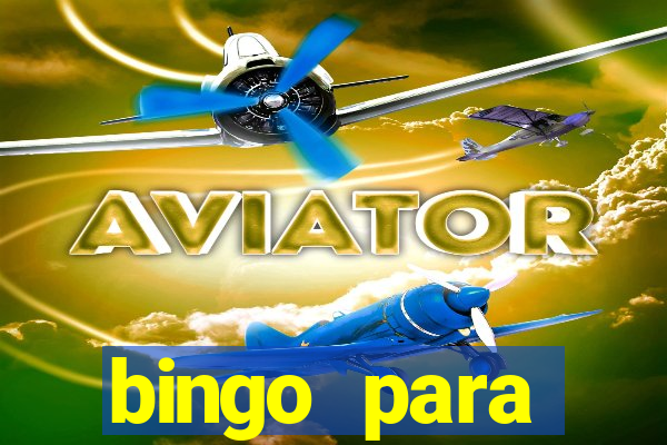 bingo para despedida de solteira para imprimir