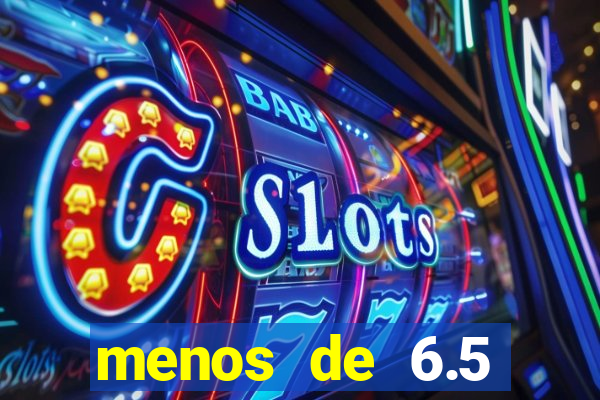 menos de 6.5 escanteios o que significa