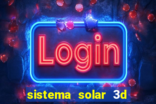 sistema solar 3d em movimento